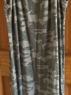 Universal Thread Camo Maxi Sleeveless Dress 100% Cotton Comfy! Sz XL